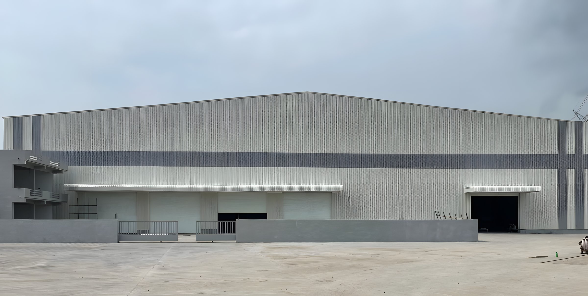 Warehouse facade built by AcuFabInfraStructure